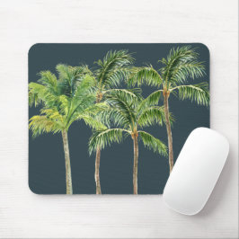 Mousepad palmeira da selva aquarela tropical