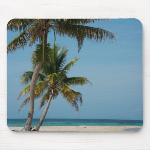 Mousepad Palmeira e praia de areia branca