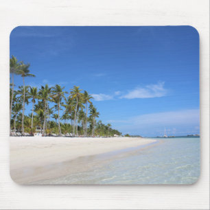 Mousepad Palmeira Tropical de Praia Personalizada