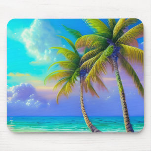 Mousepad Palmeiras como Noite Cai Tropical
