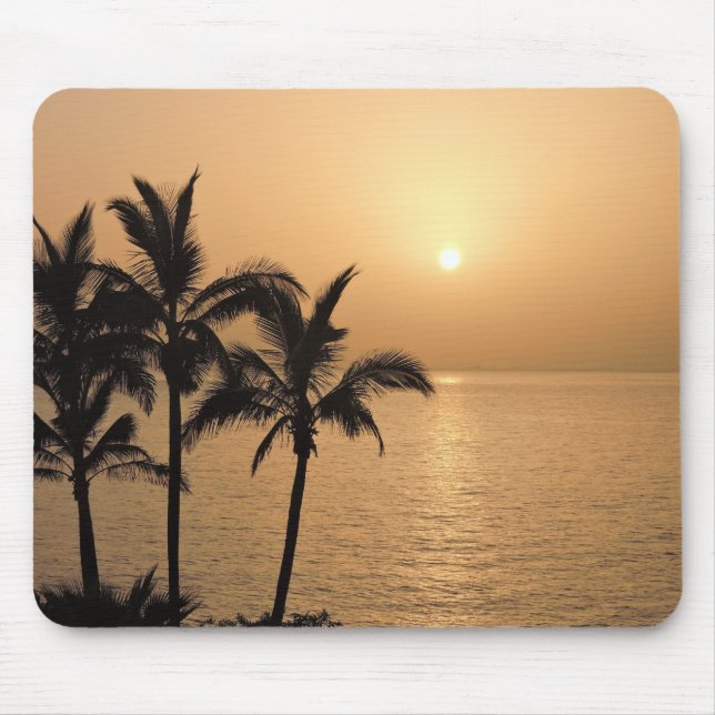Mousepad Palmeiras e Sunset Romântico (Frente)