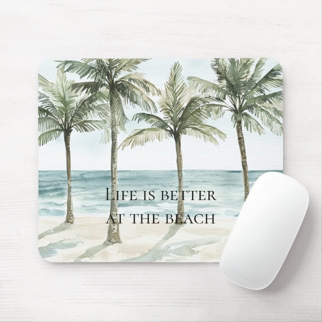 Mousepad Palmeiras tropicais — Ocean Beach (Com mouse)