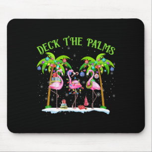 Mousepad Palms Flamingo, Luzes De Natal Tropicais