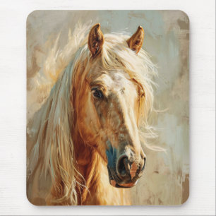 Mousepad Palomino Horse Portrait