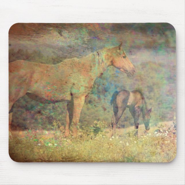 Mousepad Palomino Mare e Foal (Frente)
