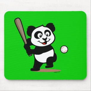 Mousepad Panda de Basebol Bonito