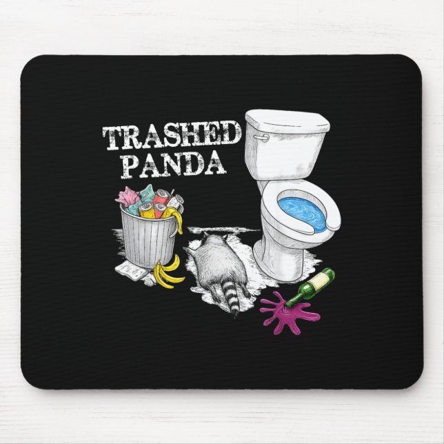 Mousepad Panda Destruído Esquilo Bêbado Animal de Festa Mem (Frente)
