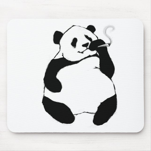 Mousepad Panda do fumador (Frente)