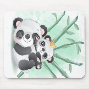 Mousepad Panda Mãe e Bebê Presente Para Crianças