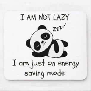 Mousepad Panda preguiçosa engraçada