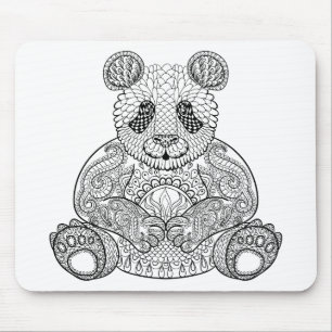 Mousepad Panda tribal inspirada