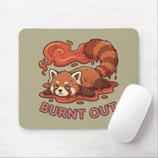 Mousepad Panda Vermelho "Esgotado" Relacionável – Estética 