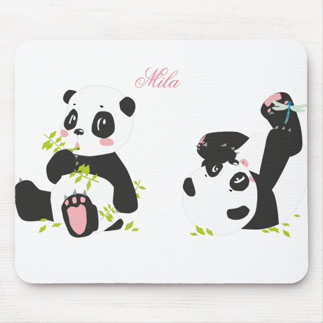 Mousepad Pandas-brancas (Frente)