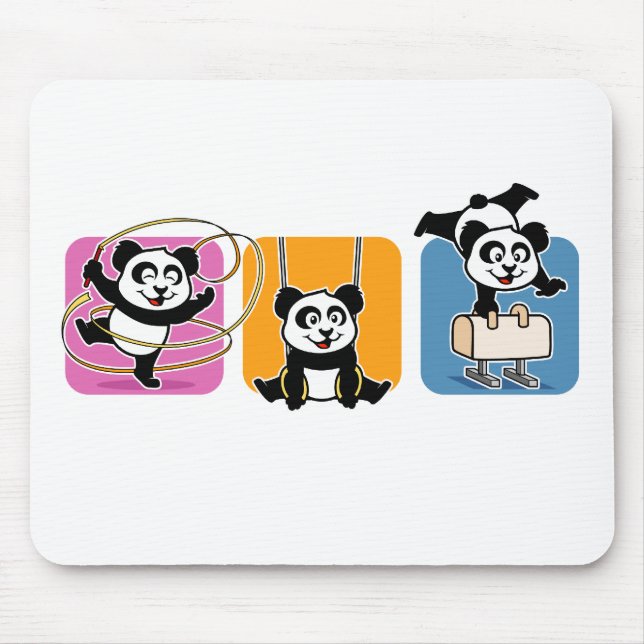 Mousepad Pandas de ginástica (Frente)