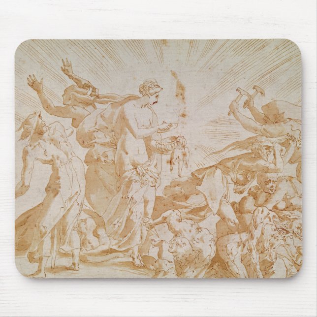 Mousepad Pandora que abre a caixa (Frente)