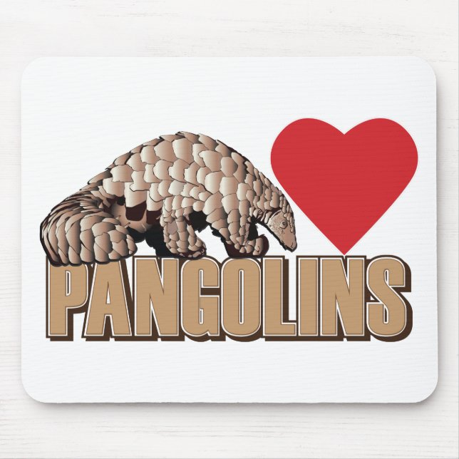 Mousepad Pangolinas-Coração (Frente)