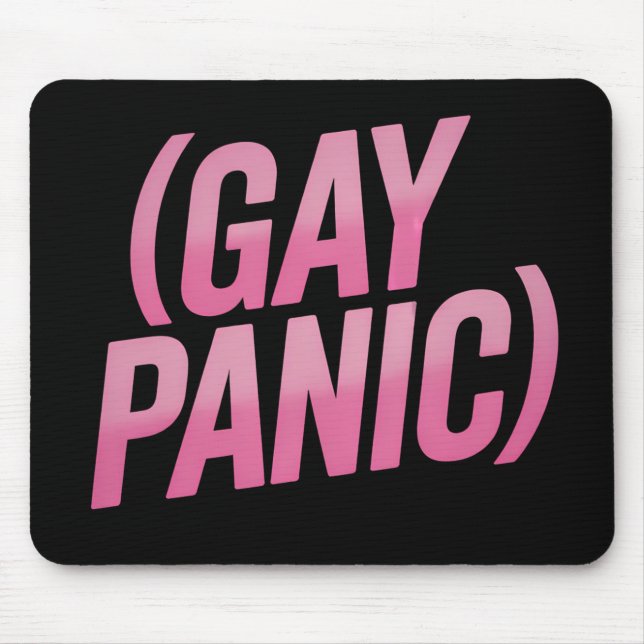 Mousepad Pânico Gay Protesto Orgulho LGBTQ (Frente)