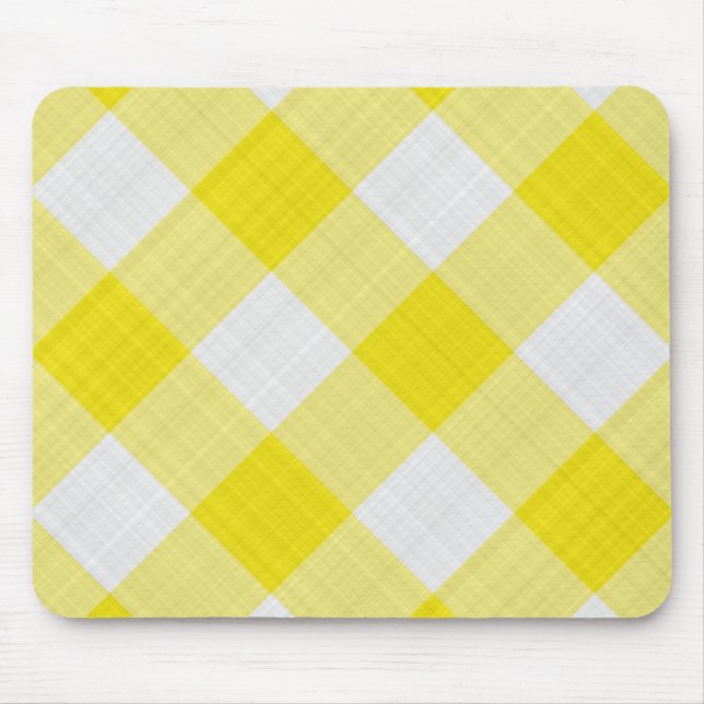 Mousepad pano de mesa amarelo (Frente)