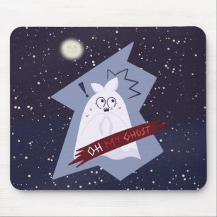Mousepad Pano de Rato de Rato de Desenho Animado Fantasma E