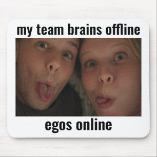 Mousepad Pano de Rato Memes de Jogadores Egos Online Cérebr