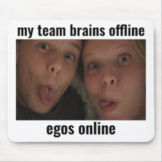 Mousepad Pano de Rato Memes de Jogadores Egos Online Cérebr