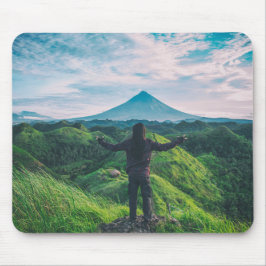 Mousepad Pano de Rato Paisagem Montanhosa de Aventura