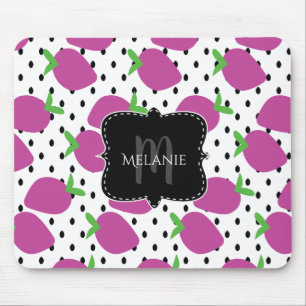 Mousepad Pano de Rato Personalizado Morangos Abstratos Seme