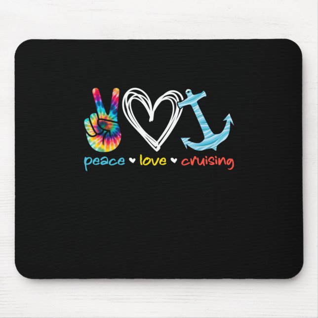 Mousepad Pano Flutuante Do Oceano Flutuante Com Amor De Paz (Frente)