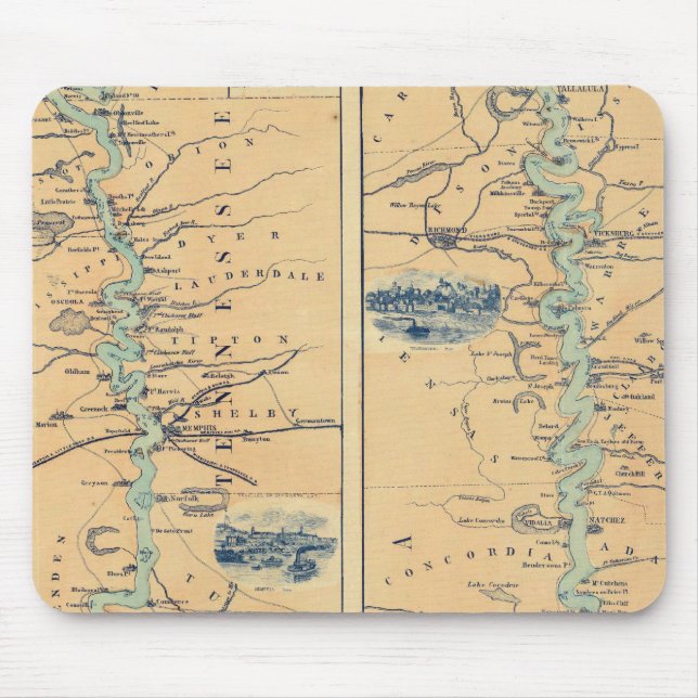 Mousepad Panorama Do Vale Do Mississippi (Frente)
