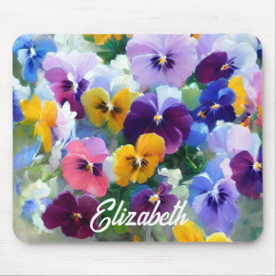 Mousepad Pansias Coloridas