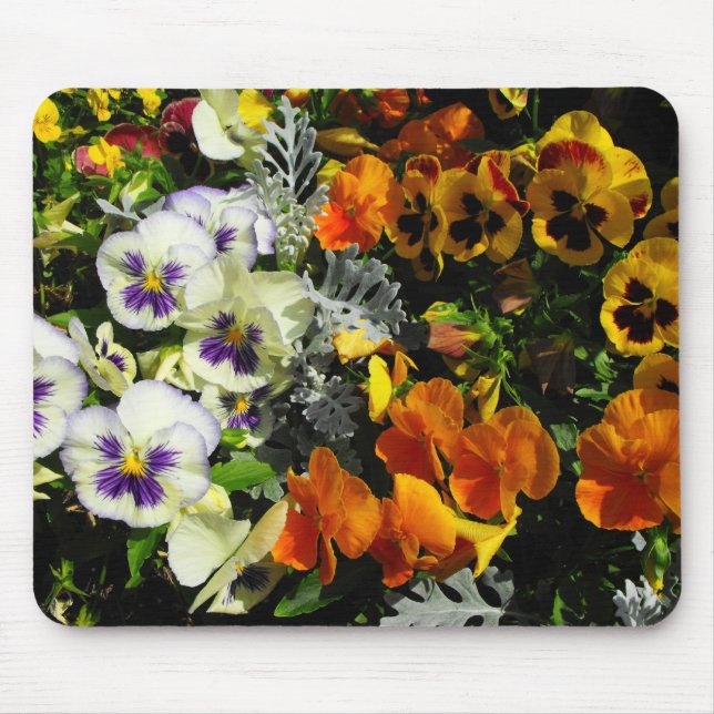 Mousepad pansias coloridas (Frente)