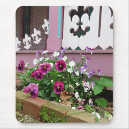 Mousepad Pansies e Fleur-de-lis - Vineyard de Martha
