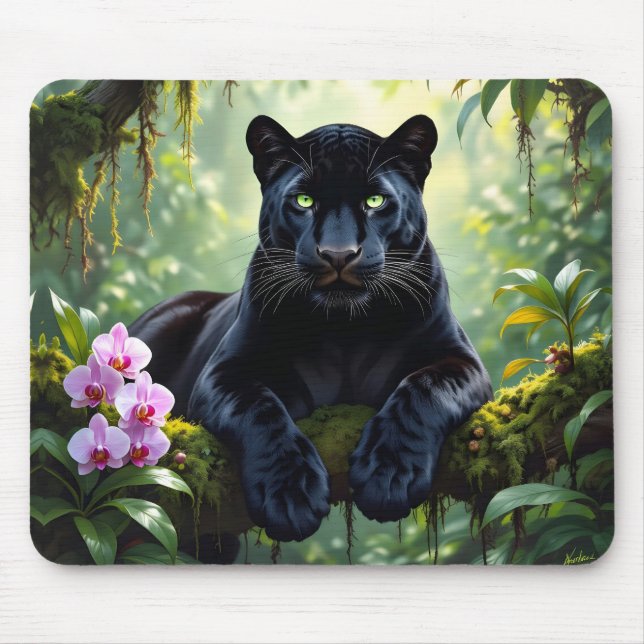 Mousepad Pantera Negra na Selva (Frente)