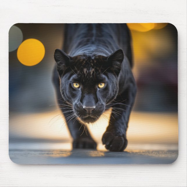 Mousepad Panther Willife Animal Na Rua (Frente)