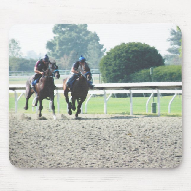 Mousepad Pão de rato de corridas de cavalos (Frente)