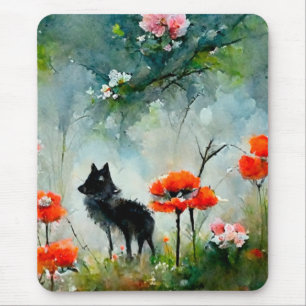 Mousepad Pão de rato floral selvagem