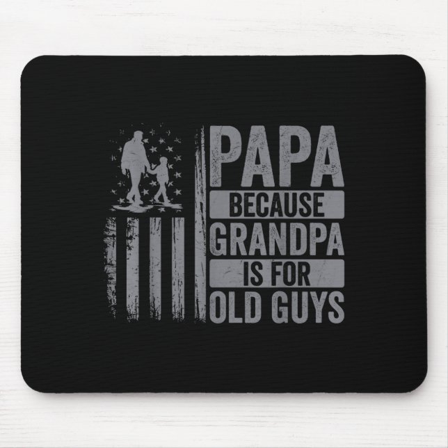 Mousepad Papa Art For Grandpa Men From Grandkids Granddaugh (Frente)