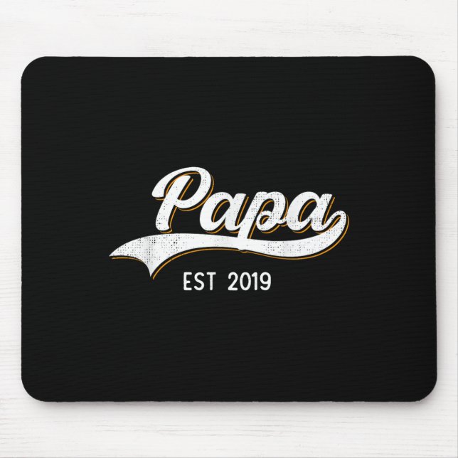 Mousepad Papa Est 2019 Soon To Be Grandpa To Be Announcemen (Frente)