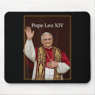 Mousepad Papa Leão Xiv - Camisa Leo Xiv do Papa Deus abenço