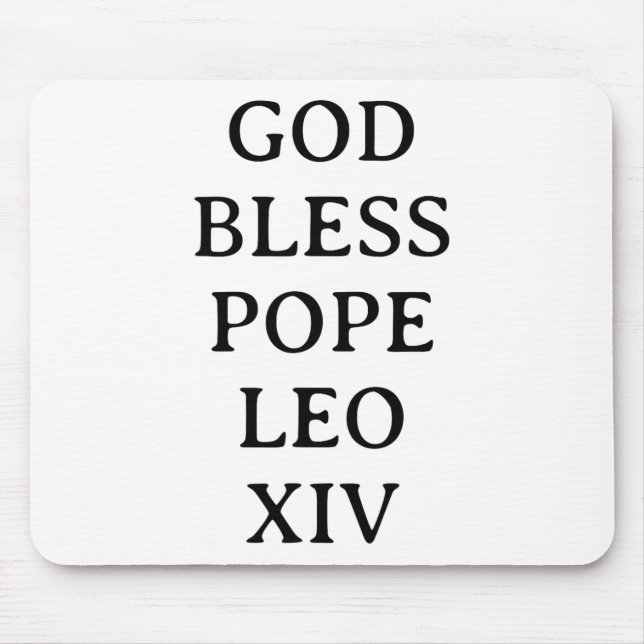 Mousepad Papa Leo Xiv 3 (Frente)