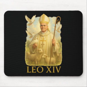 Mousepad Papa Leo Xiv Doves - Cristã Fé Católica Insp