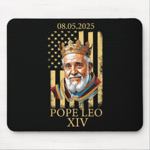 Mousepad Papa Leo Xiv, Vaticano de bandeira americana Leo X