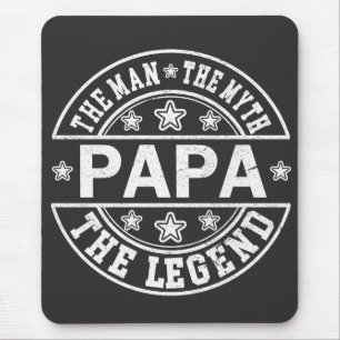 Mousepad Papá O Homem O Mito A Lenda Dia do Pai