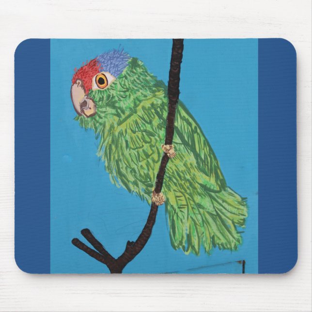 Mousepad papagaio verde (Frente)