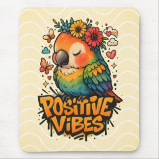 Mousepad Papagaio “Vibrações Positivas”