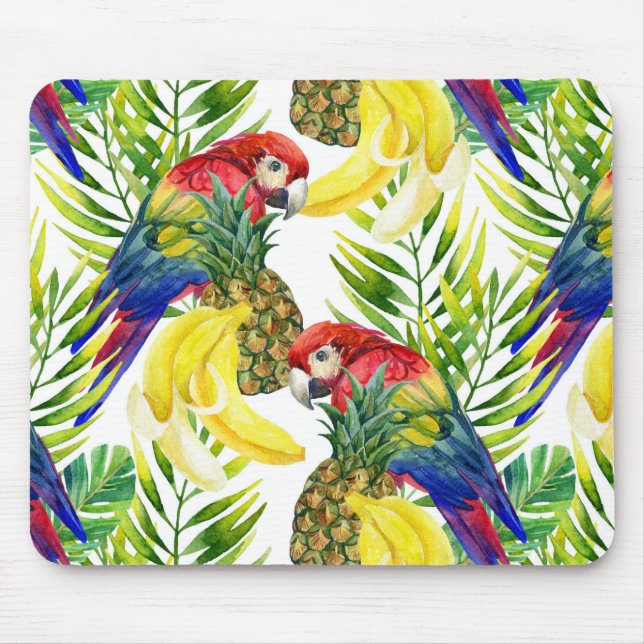 Mousepad Papagaios e fruta tropical (Frente)