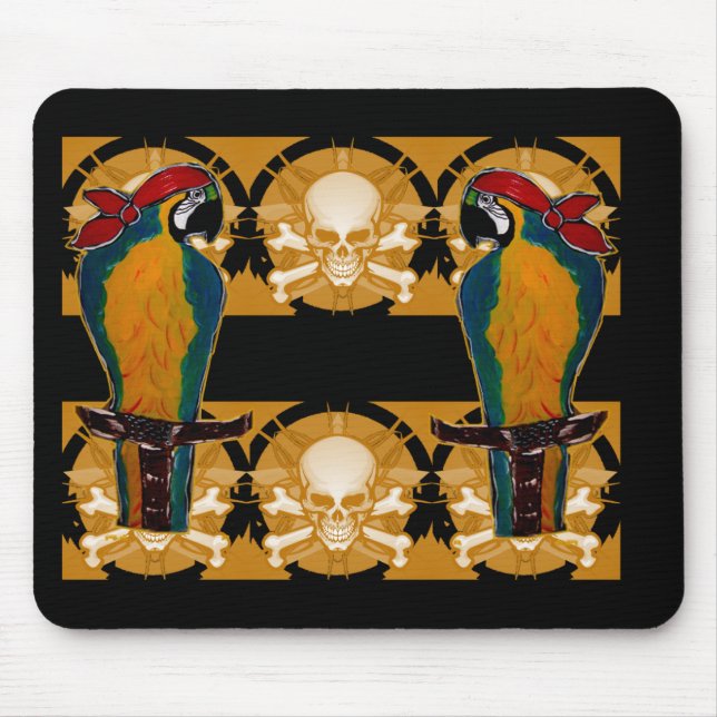 Mousepad Papagaios Piratas (Frente)