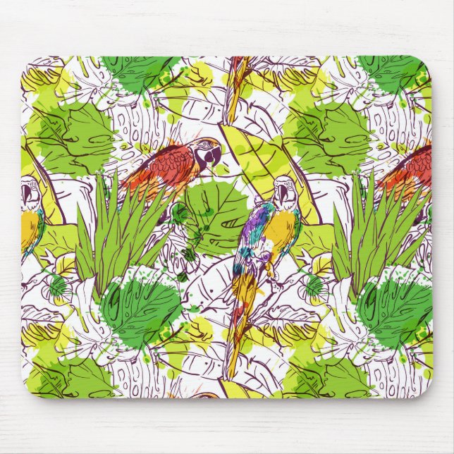 Mousepad Papagaios tropicais (Frente)