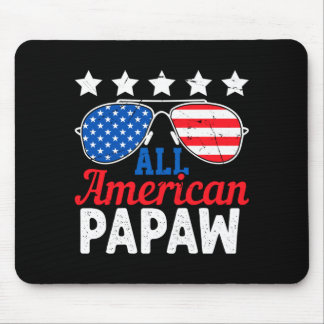 Mousepad Papai Americano Retro 4 De Julho Patriótico