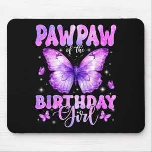 Mousepad Papai da Borboleta da Menina do Aniversário Divert